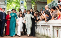 Phu nhân lãnh đạo Việt Nam - Cuba xem múa rối nước, thăm đền Ngọc Sơn