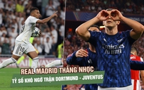 Champions League trở lại: Real Madrid thắng nhọc, tỷ số khó ngờ trận Dortmund - Juventus