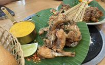 Độc lạ… ếch nấu ống tre, ếch tomyum