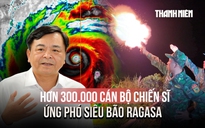 Ứng phó siêu bão Ragasa: Hơn 300.000 cán bộ chiến sĩ, 6 máy bay trực chiến