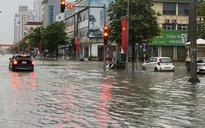 Mưa lớn bão số 10 'nhấn chìm' nhiều phường ở Thái Nguyên