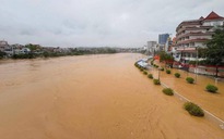 Mưa lớn kéo dài, khu vực trung tâm Cao Bằng chìm trong nước