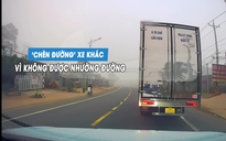 Cay cú vì không được nhường đường, xe tải lạng lách 'cà khịa' ô tô con