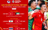 Lịch thi đấu cực hay đội tuyển Việt Nam tại VCK futsal châu Á: Đụng Thái Lan rất mạnh
