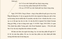 Rà soát lô sữa Aptamil cho trẻ nhỏ có cảnh báo nhiễm độc tố vi khuẩn