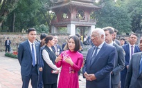 Chủ tịch Hội đồng châu Âu thăm Văn Miếu - Quốc Tử Giám