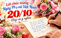 Lời chúc mừng ngày Phụ nữ Việt Nam 20.10 ngọt ngào, ý nghĩa tới người yêu thương