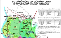 Lấy ý kiến việc sáp nhập một phần diện tích tỉnh Phú Thọ về Hà Nội