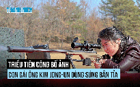 Xem con gái nhà lãnh đạo Kim Jong-un xạ kích bằng súng bắn tỉa