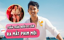 Tuấn Trần ngồi xe lăn ra mắt phim cùng Phương Anh Đào