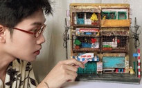 Lan tỏa trên mạng xã hội: Xây công trình tí hon
từ vật liệu đơn giản