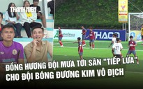 Đồng hương Thanh Hóa đội mưa tới sân ‘tiếp lửa’ cho đội đương kim vô địch