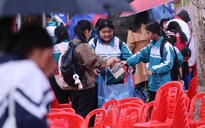 Hình ảnh đẹp nơi sân Trường THPT Đông Hà sau chương trình Tư vấn mùa thi