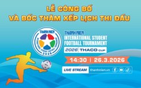Lễ công bố và bốc thăm xếp lịch thi đấu giải bóng đá Thanh Niên sinh viên quốc tế 2026 cúp THACO