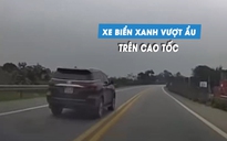 Xe biển xanh vượt ẩu trên cao tốc bị CSGT xử phạt