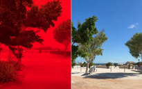 Bầu trời đỏ rực ở Tây Úc như 'tận thế' trước khi bão đến