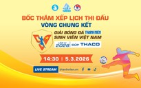 Lễ bốc thăm xếp lịch thi đấu VCK giải bóng đá TNSV THACO cup 2026
