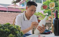 Lan tỏa trên mạng xã hội: Thầy giáo biến rác thành tác phẩm nghệ thuật