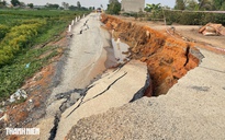 Vụ sạt lở đường ven sông Tây Ninh: Xác định nguyên nhân ban đầu