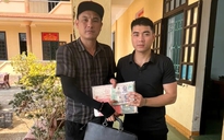Nhặt được cặp xách chứa 350 triệu đồng, nam thanh niên trình báo công an