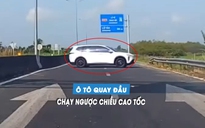 Tài xế lái ô tô quay đầu ngay lối vào cao tốc, suýt gây tai nạn