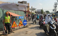 Đóng dải phân cách đường Trường Chinh: CSGT hướng dẫn lộ trình tránh kẹt xe