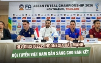 HLV Giustozzi: Indonesia rất mạnh, đội tuyển Việt Nam sẵn sàng cho bán kết futsal Đông Nam Á 2026