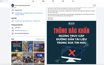 Bấm link trong sách tin học 3, ra video 18+: DTP ra thông báo khẩn