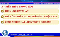 Bí quyết ôn thi tốt nghiệp THPT đạt điểm cao: Ứng dụng của vật lý hạt nhân