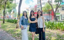Tuyến đường hoa kèn hồng rực rỡ, người trẻ mê mệt tìm đến check-in