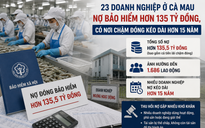 23 doanh nghiệp Cà Mau nợ bảo hiểm hơn 135 tỉ đồng, ảnh hưởng 1.686 lao động