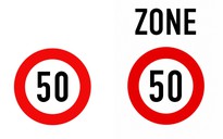 Phân biệt biển báo viền đỏ, chữ đen, nền trắng khác nhau chữ 'ZONE' thế nào?