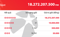 Có 19.933 người trúng Vietlott Mega 6/45 tối 3.6, giải độc đắc tăng 18,2 tỉ đồng