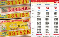 Xổ số miền Nam ngày 19 tháng 7: Người trúng số đài Tiền Giang lộ diện sớm