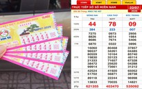 Xổ số miền Nam ngày 22 tháng 7: Có người trúng số dãy 444444 đài Đồng Nai