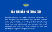 Đưa về đất liền 48 người được cứu trong vụ chìm tàu Khôi Nguyên 18