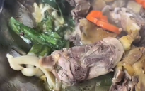Đắk Lắk: Tạm đình chỉ cơ sở nấu tiệc có món gà nghi có dòi