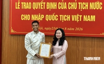 Trung vệ Nguyễn Adou Leygley Minh có quốc tịch Việt Nam: 'Tôi khao khát cống hiến'