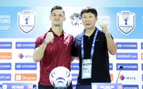 HLV Kim Sang-sik nói vui mà… thật: 'Messi hay Ronaldo cũng khó ghi bàn vào lưới Lê Giang Patrik'