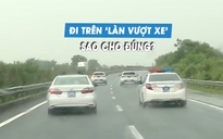 Cục CSGT làm mẫu cách chạy trên 'làn vượt xe' cao tốc, tài xế nên xem kỹ