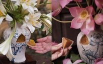 Nhìn như bình hoa thật, ít ai ngờ đây là bánh trung thu