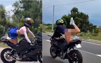 Khánh Hòa trục xuất nữ du khách Nga 'làm xiếc' trên đường
