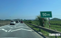 Kẻ vạch, gắn biển phạt lỗi khoảng cách trên nhiều cao tốc