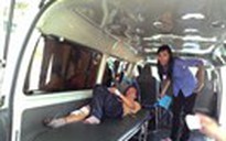 Lật xe lửa chở khách trong Khu du lịch núi Bà Đen, 8 hành khách nhập viện