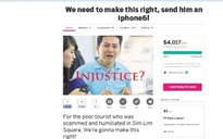 Một người Singapore kêu gọi quyên tiền mua iPhone 6 cho du khách Việt ‘bị lừa’