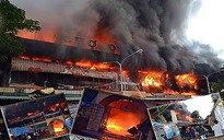 Cháy lớn ở chợ Quảng Ngãi