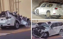 Lô xe Toyota Land Cruiser 'mới cóng' gặp nạn, nguy cơ thành sắt vụn