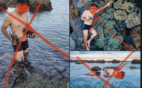 Cộng đồng mạng phẫn nộ người đàn ông nằm trên san hô, bắt sao biển chụp ảnh
