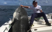 Cậu bé 40 kg bắt được cá mập 314 kg