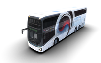 Xe buýt chạy điện 2 tầng, dẫn động 4 bánh của Hyundai